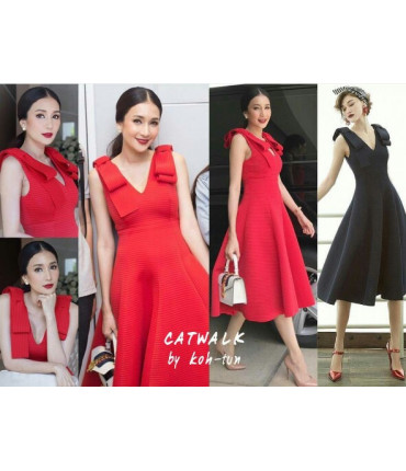 Red Trendy Diva Dress