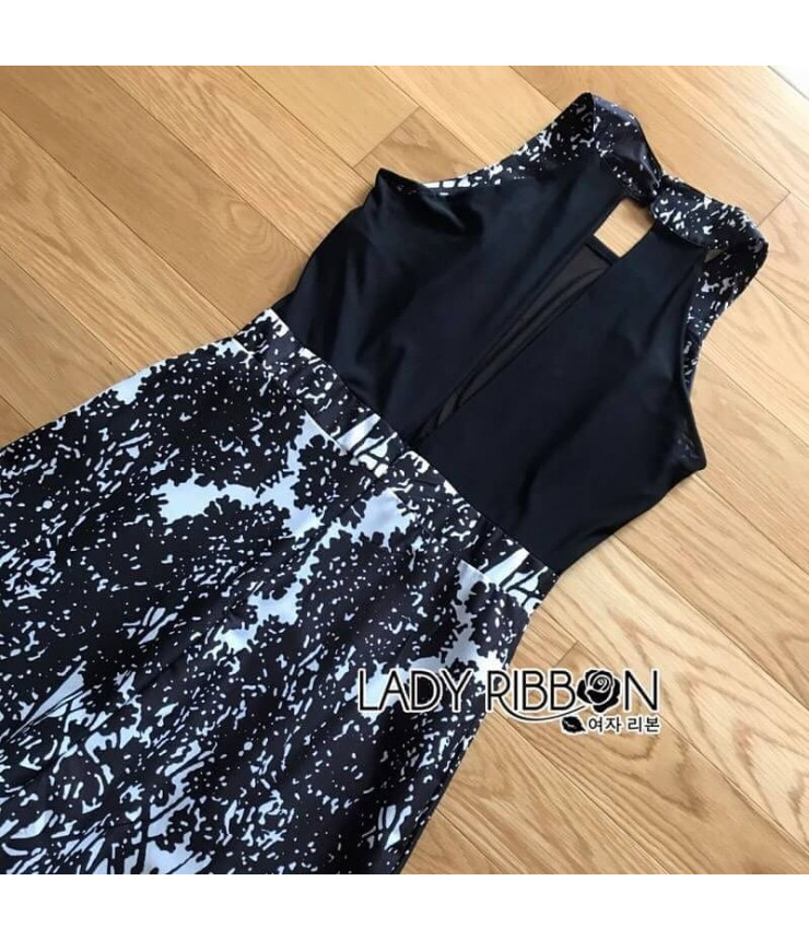 Black & White Printed Jumpsuits