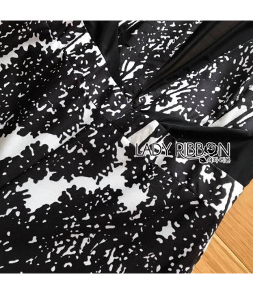 Black & White Printed Jumpsuits