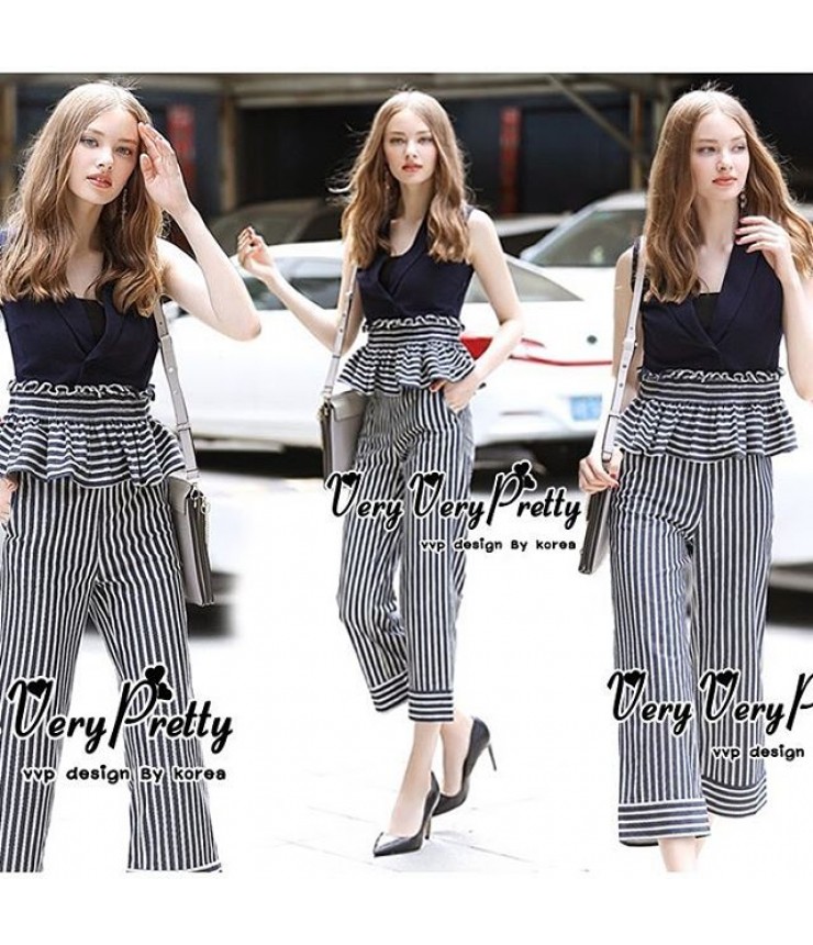Oh So Classy Striped Co- Ord Set