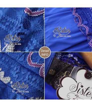 Sassy Blue Self Patterned Dress