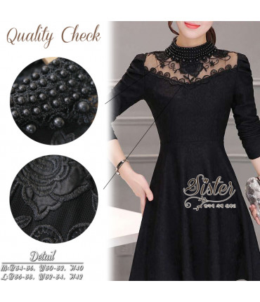 Little Black Pearl-beaded Dress