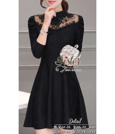 Little Black Pearl-beaded Dress