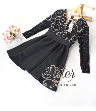First Love V-Neck Skater Dress