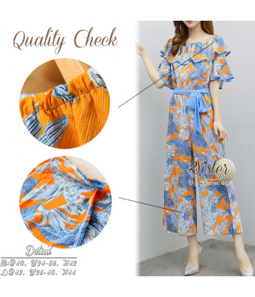 Call Me Butterfly Bardot Jumpsuit