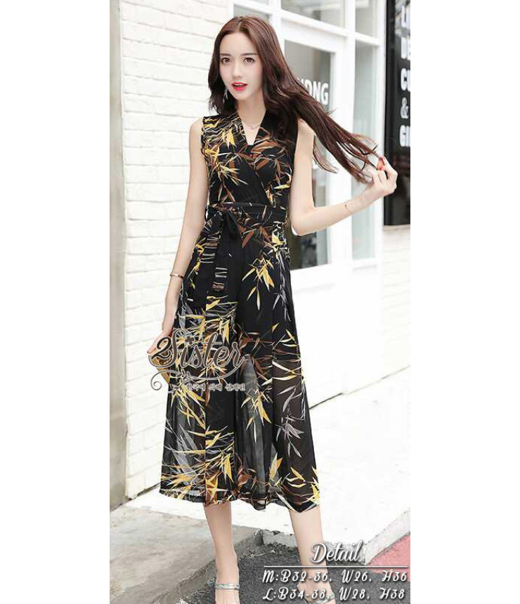 Natures Bow Waistband V Jumpsuit