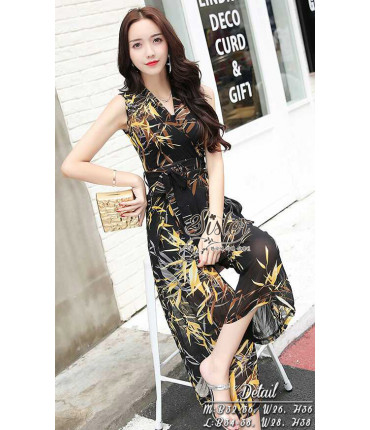 Natures Bow Waistband V Jumpsuit