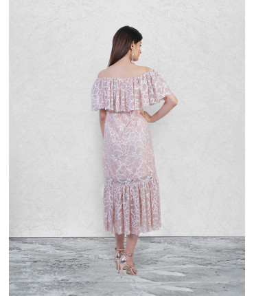 The Lucky Off Shoulder Maxi Dress