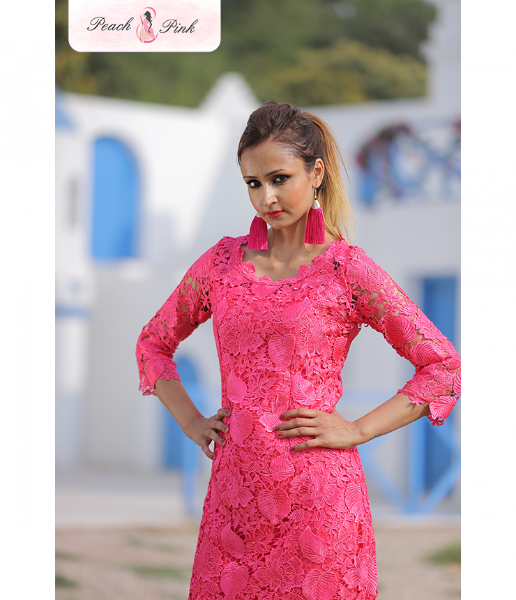 Not your basic Pink Lace Dress