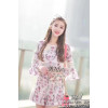 Bell Sleeve Lace Top With Shorts