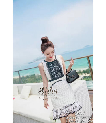 Daydream Crochet Bodycon Dress