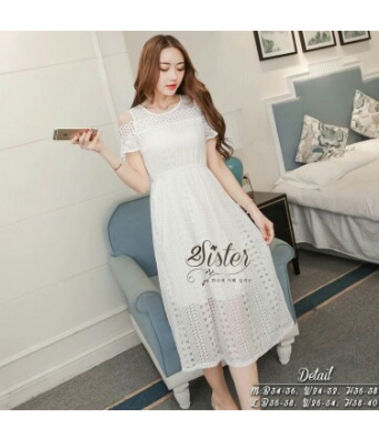 Snow White Cold Shoulder Dress