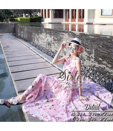 Jasmine Floral Pink Maxi Dress