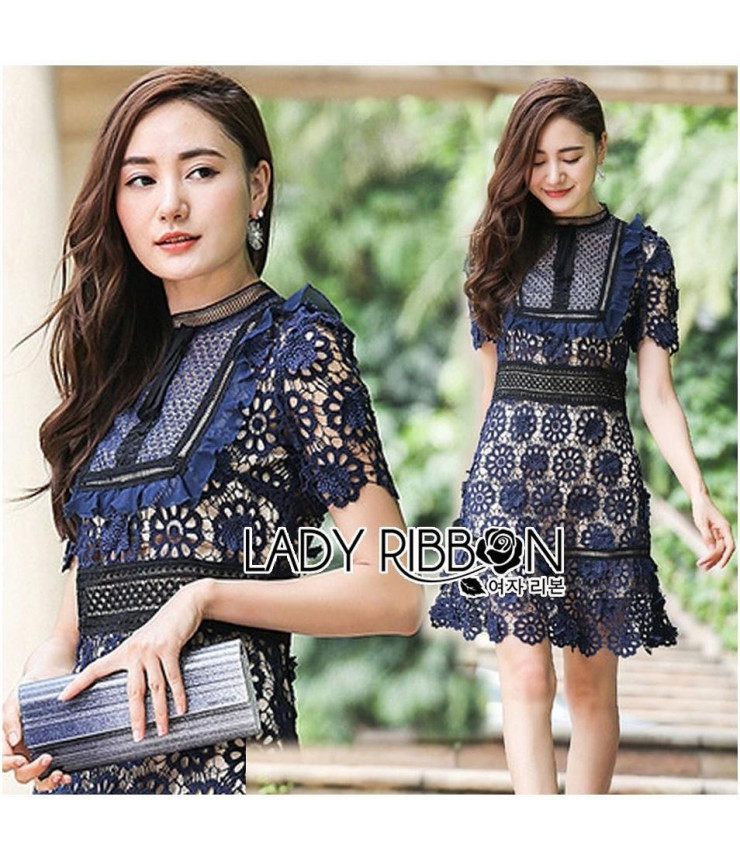 Forever Vintage Navy Blue Dress