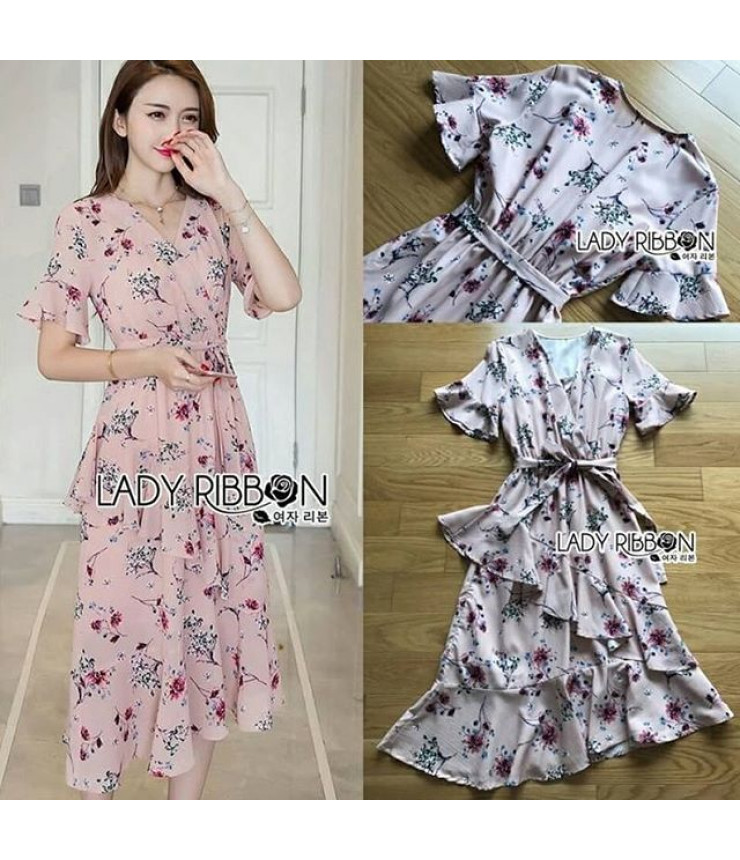 Gorgeous Printed Wrap Maxi Dress