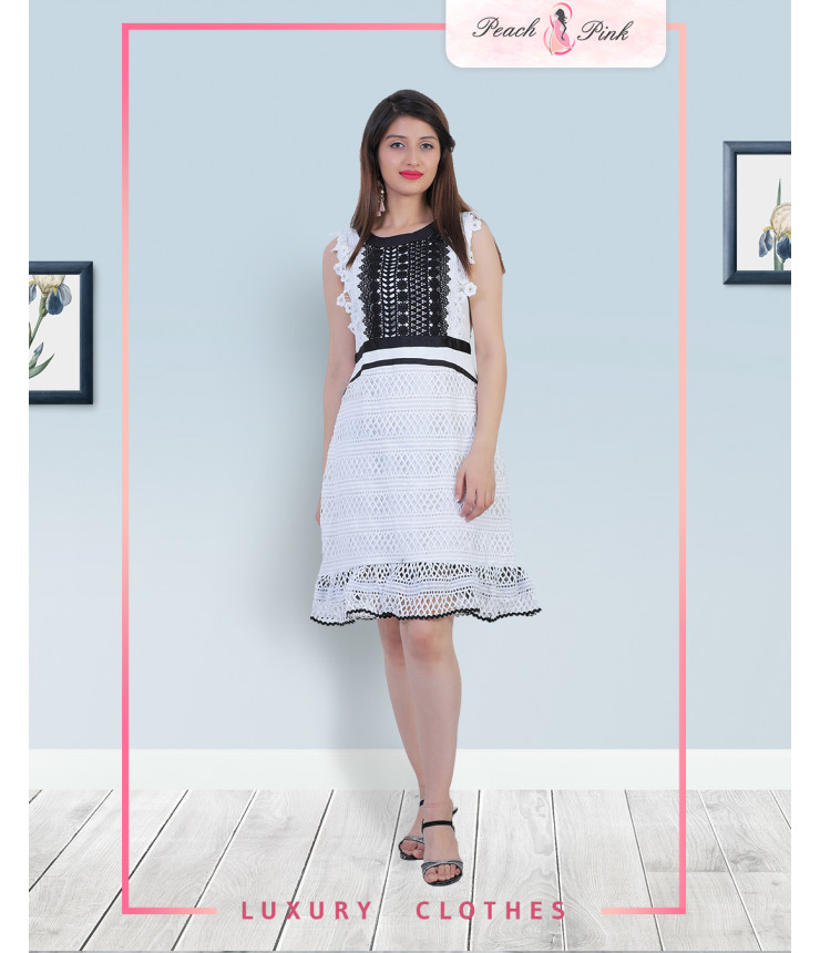 Moonshiner Crochet Mini Dress