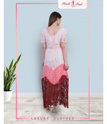 Limited Edition Contrast Lace Maxi Dress