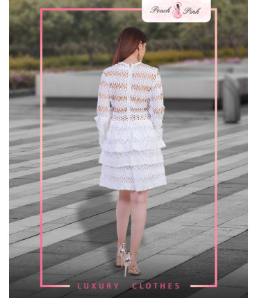Jingle Bell White Mini Dress