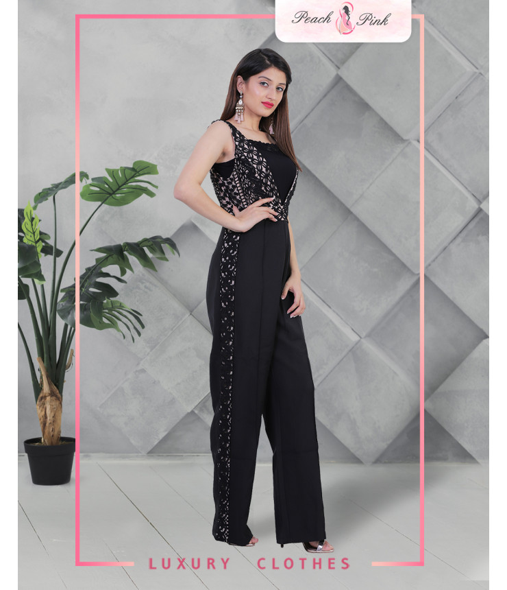 All Eyes On You Black Jumpsuit