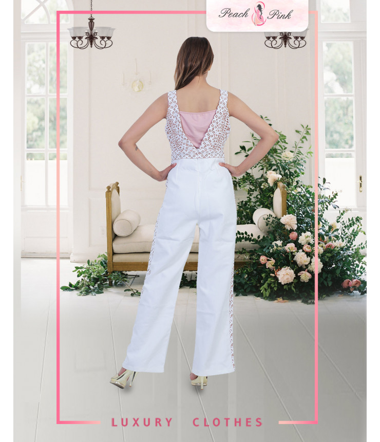 Sunday Stroll White Jumpsuit