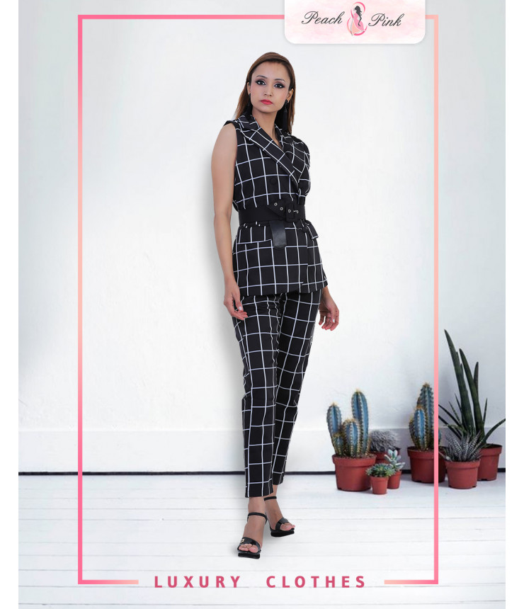 Checkmate Blazer And Pants Set
