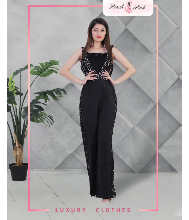 All Eyes On You Black Jumpsuit
