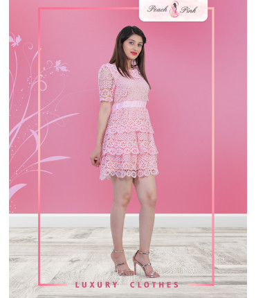 Blush Pink Mini Dress