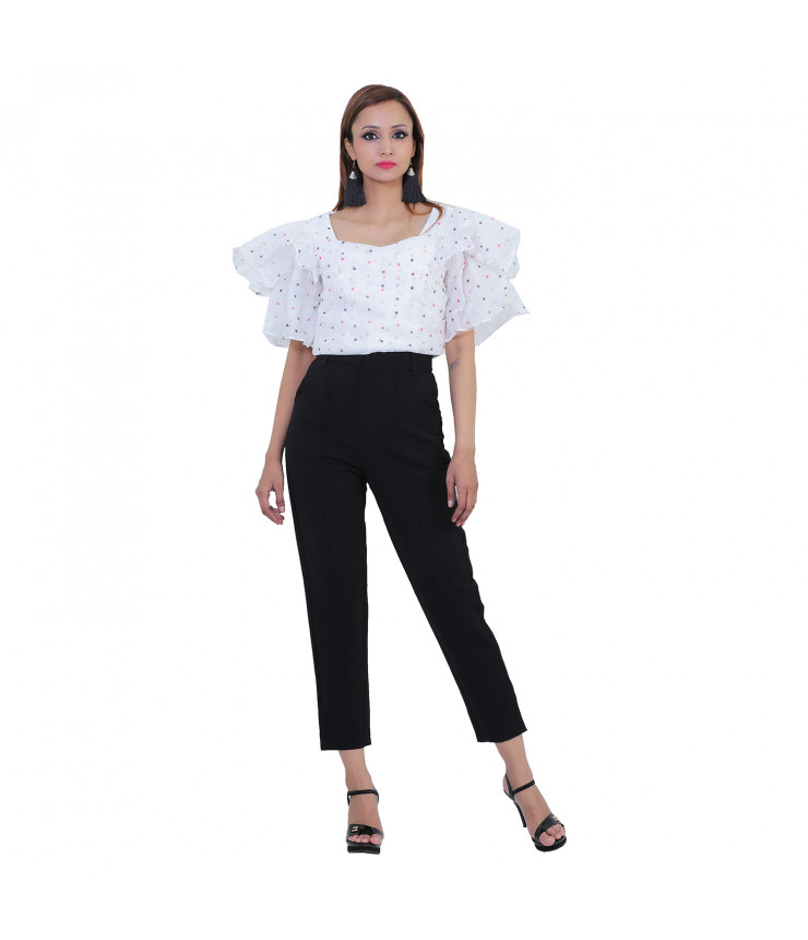Ruffles Top & Trouser Co-ord Set