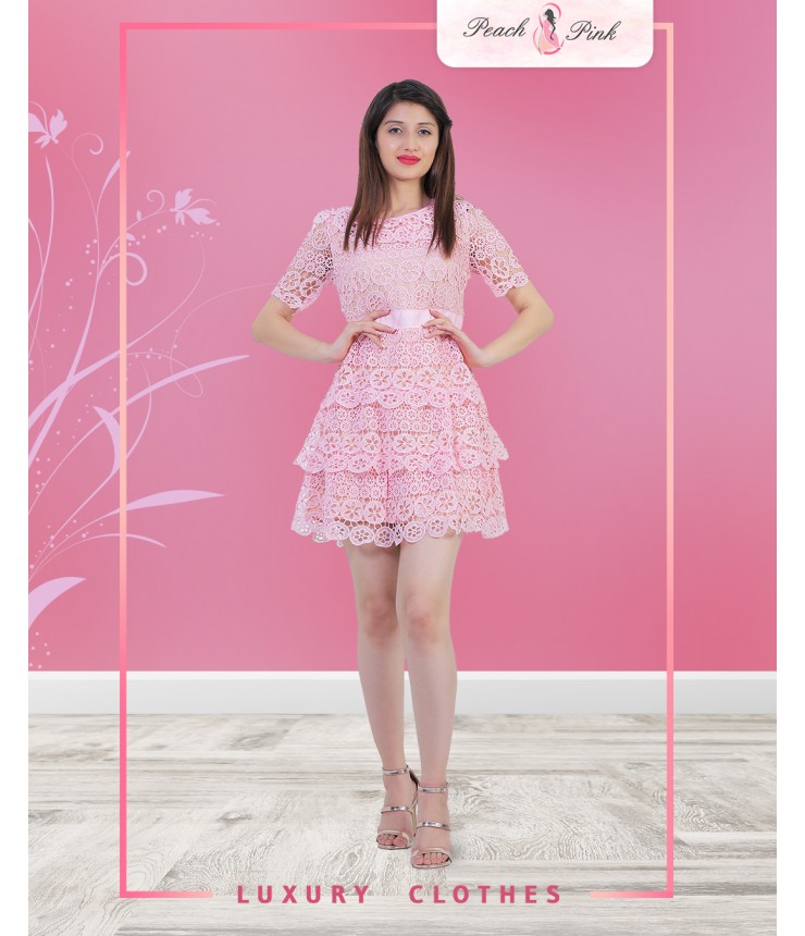 Blush Pink Mini Dress