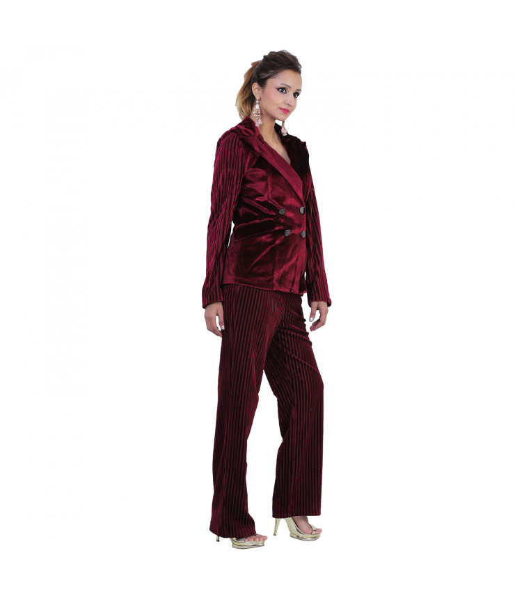 Premium Velvet Blazer and Pant Set