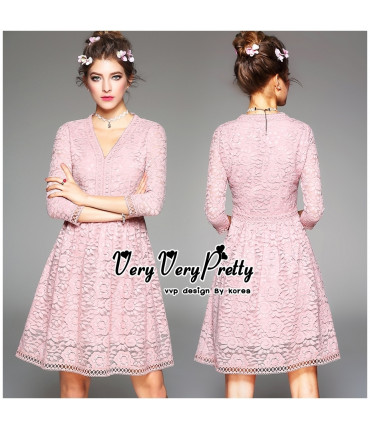 Love Triangle Floral Skater Dress