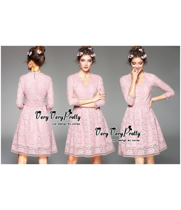 Love Triangle Floral Skater Dress