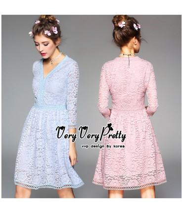 Love Triangle Floral Skater Dress