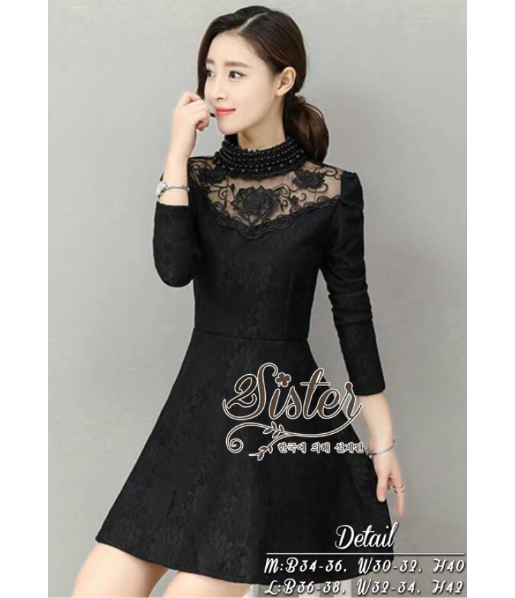 Little Black Pearl-beaded Dress