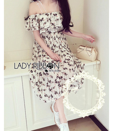Beach Time Bardot Floral Dress