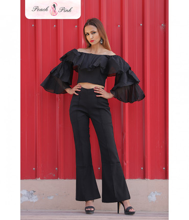 Black beauty off shoulder Coord Set