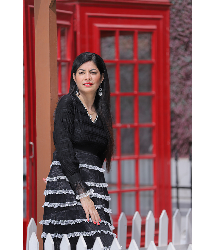Fallen angel Regal Knee length Black Dress