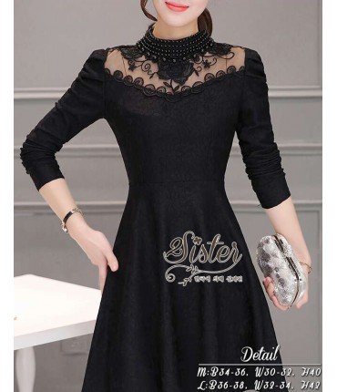 Little Black Pearl-beaded Dress